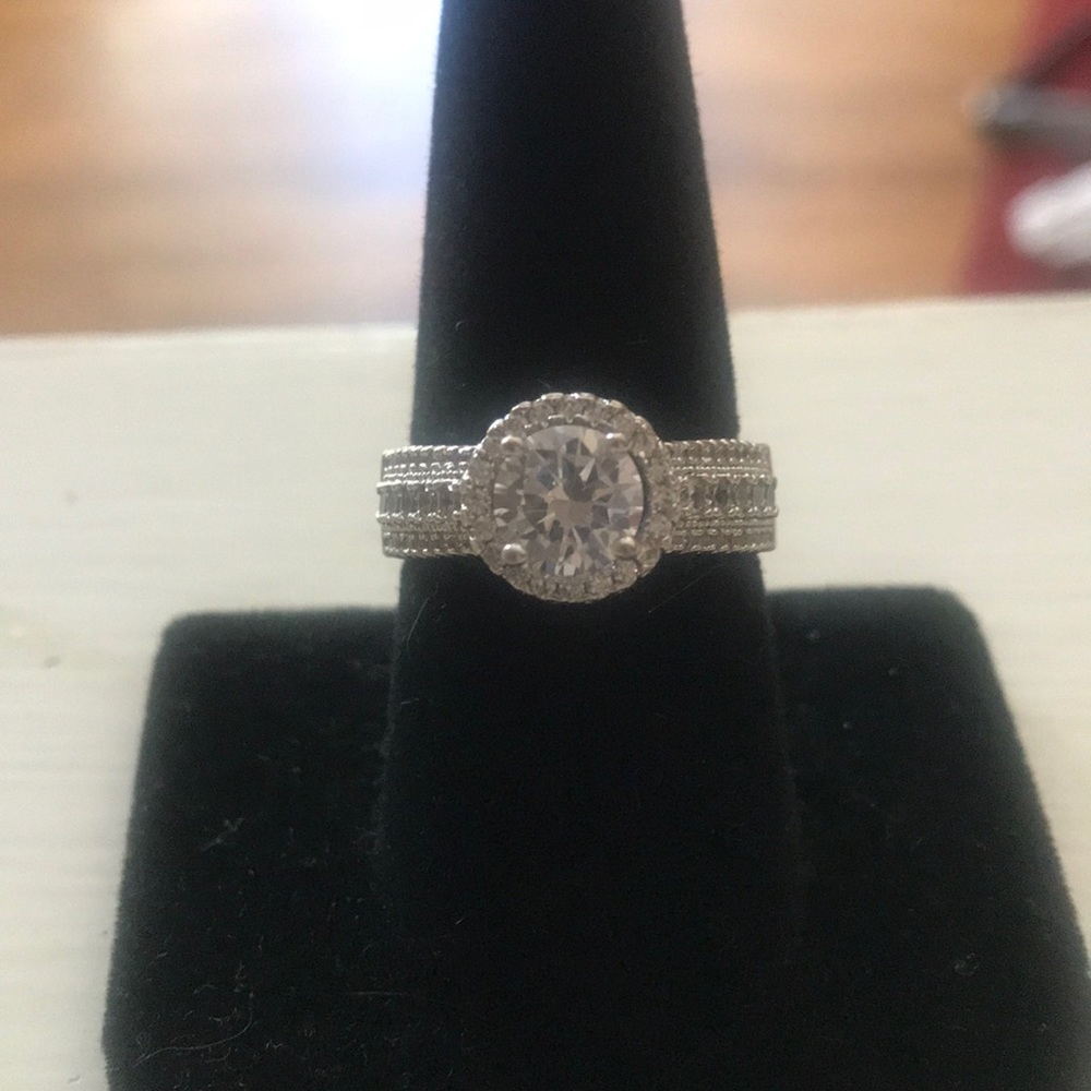 3 carat round CZ ring